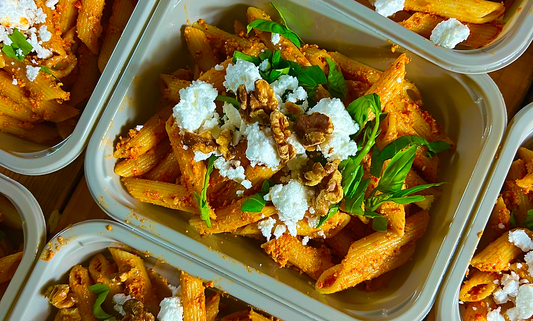 Red Pepper and Walnut Penne